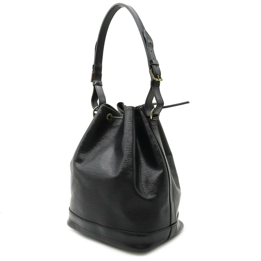 Louis Vuitton Noir Leather Shoulder Bag Shoulder Epi Black Semi Hobo Noe